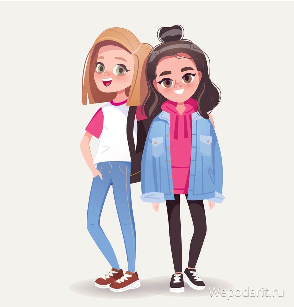 Девочки близняшки мультяшные