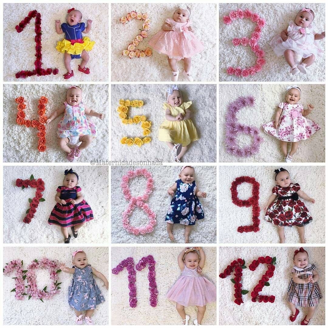 Фотосессия деток по месяцам