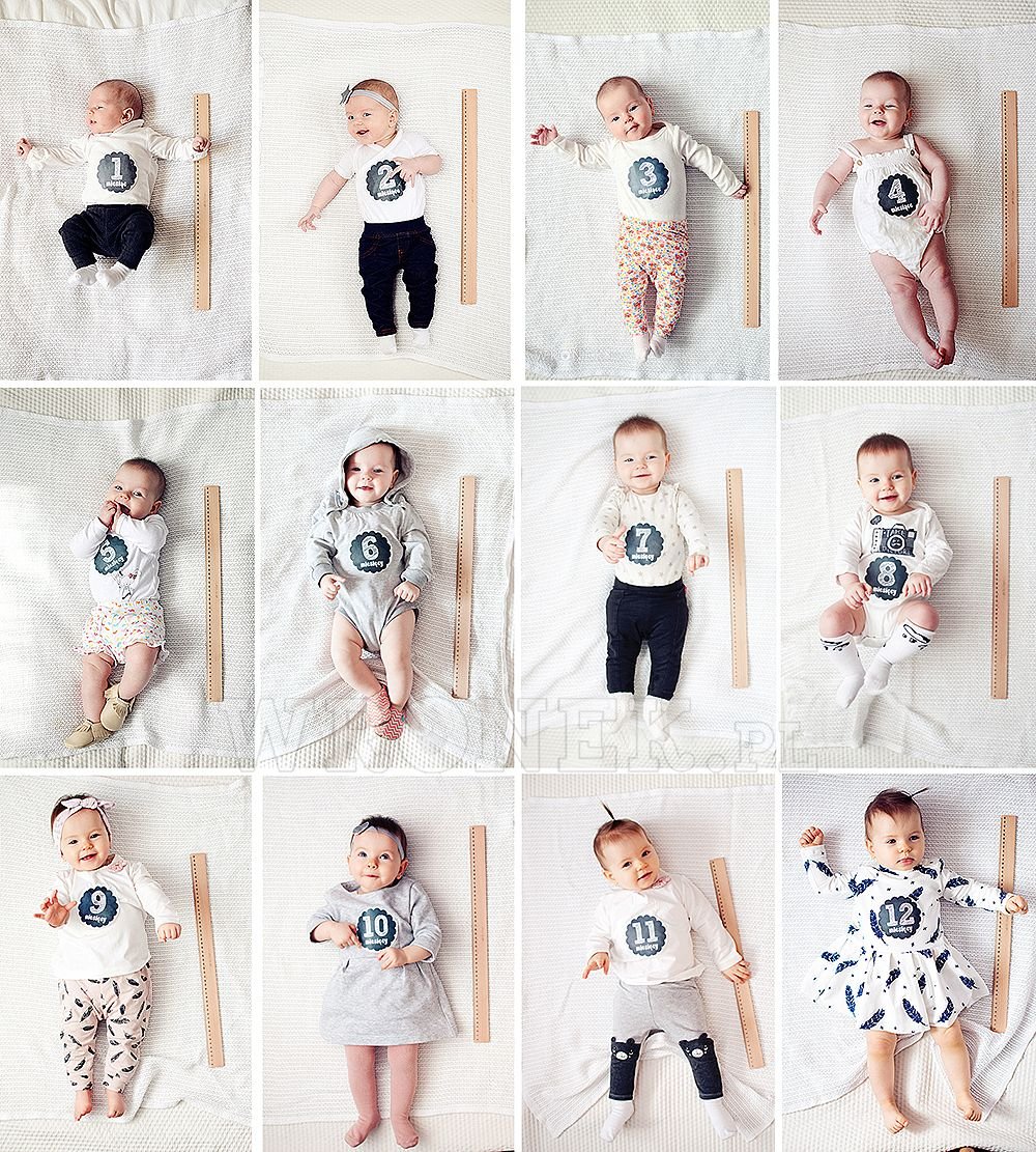 Фотосессия по месяцам малыша