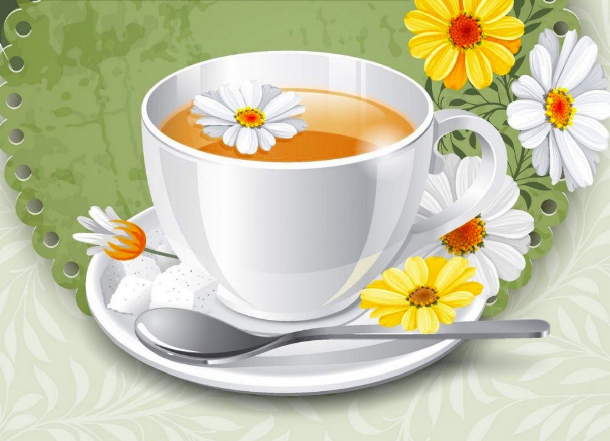 Чашка ромашкового чая