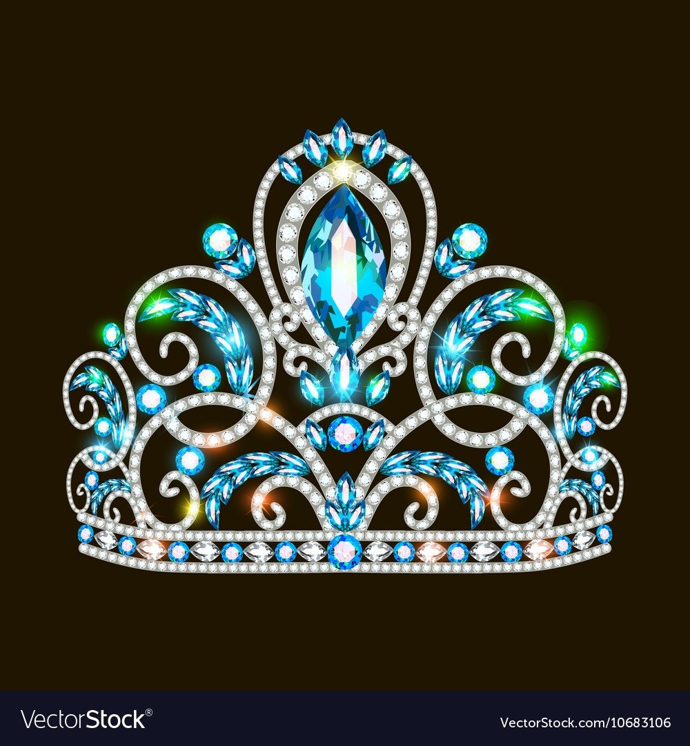 Трафареты корон с драгоценными камнями