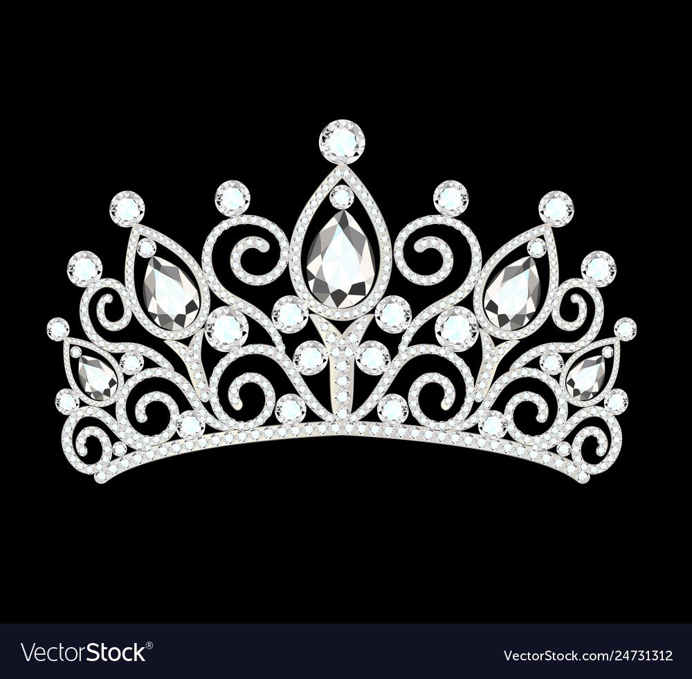 Диадема простая карандашом