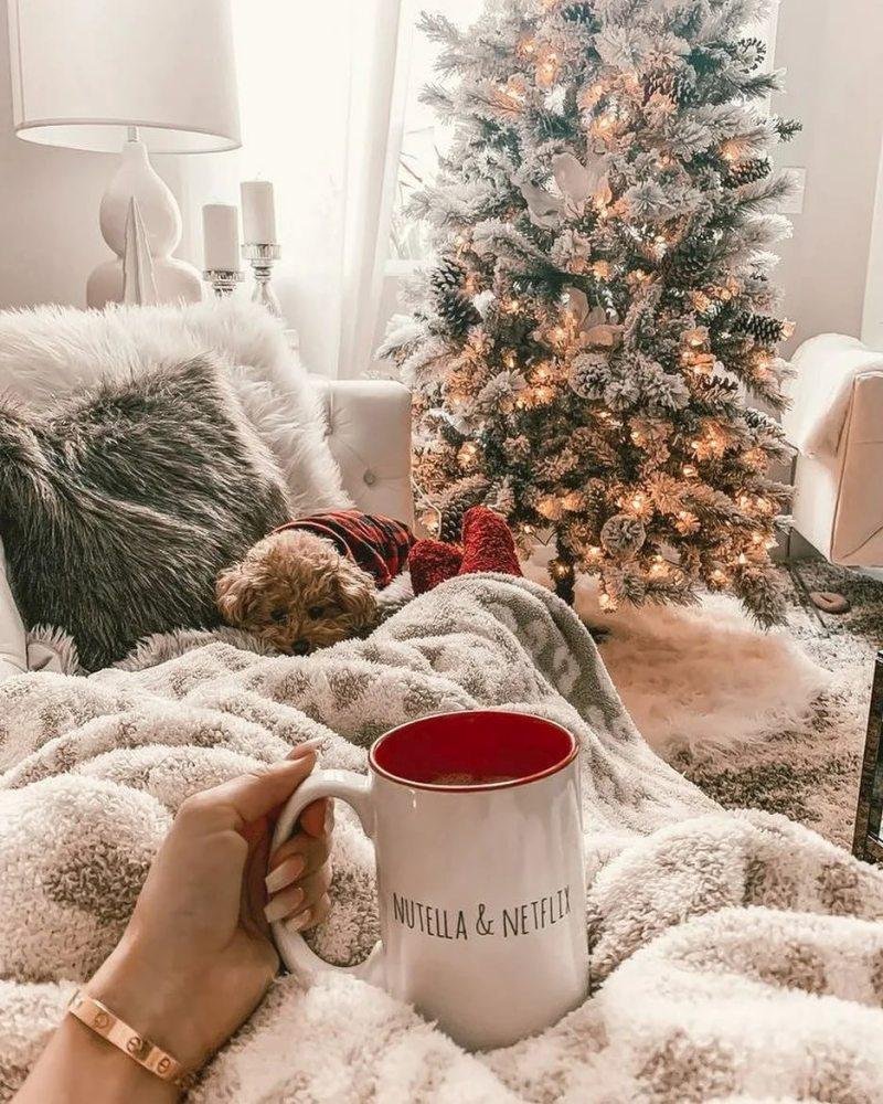 Домашняя фотосессия у елки