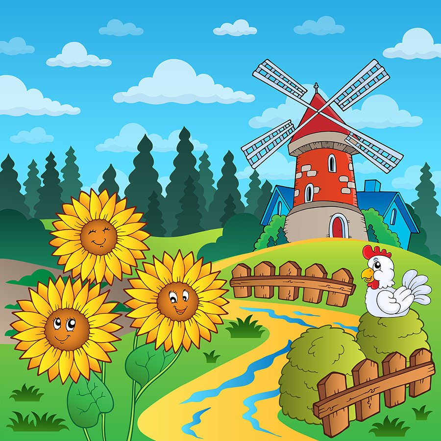 Мельник на мельнице