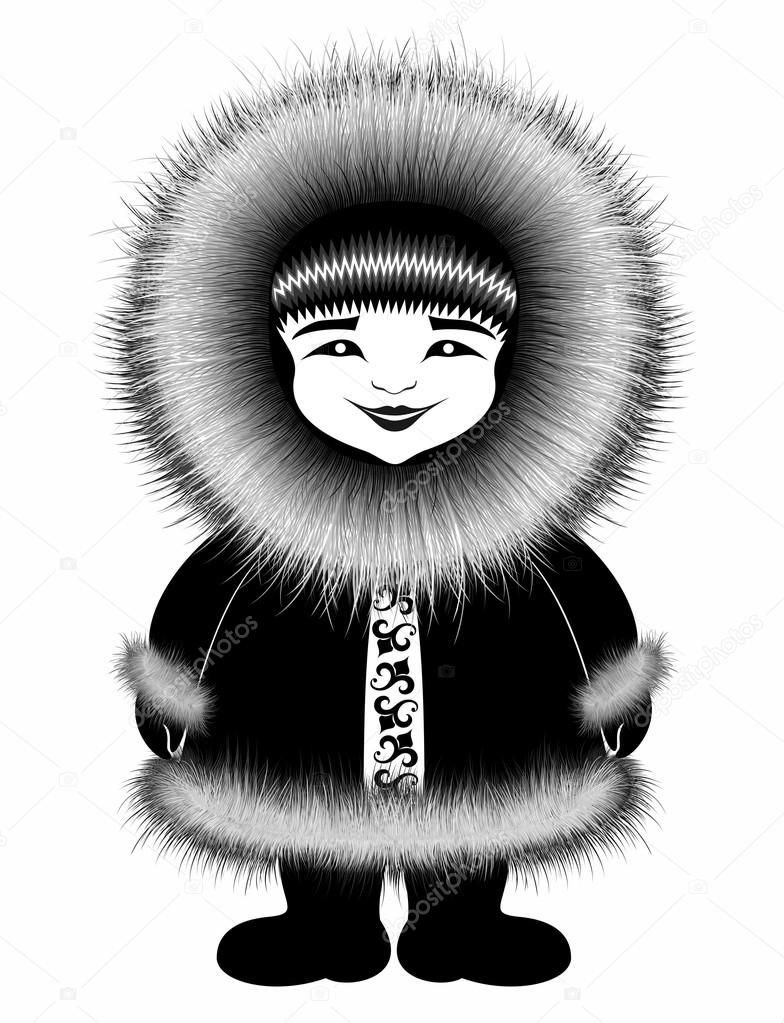 Нарисовать эскимоса