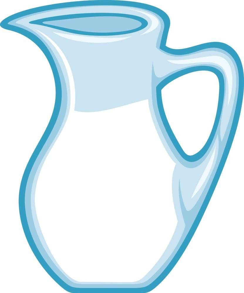 Кувшин с соком раскраска