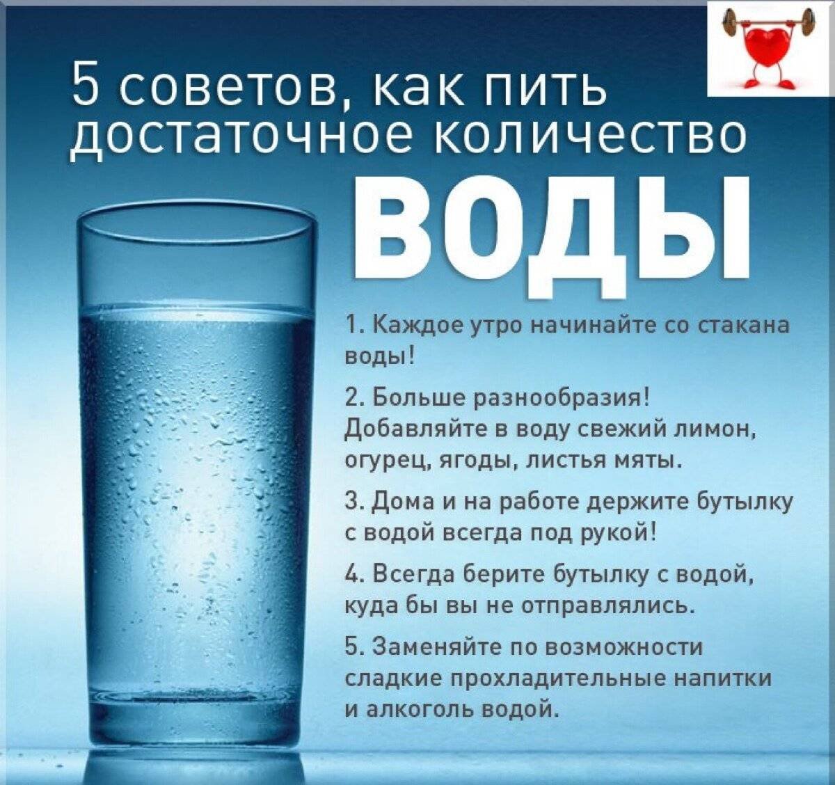 Пить воду утром