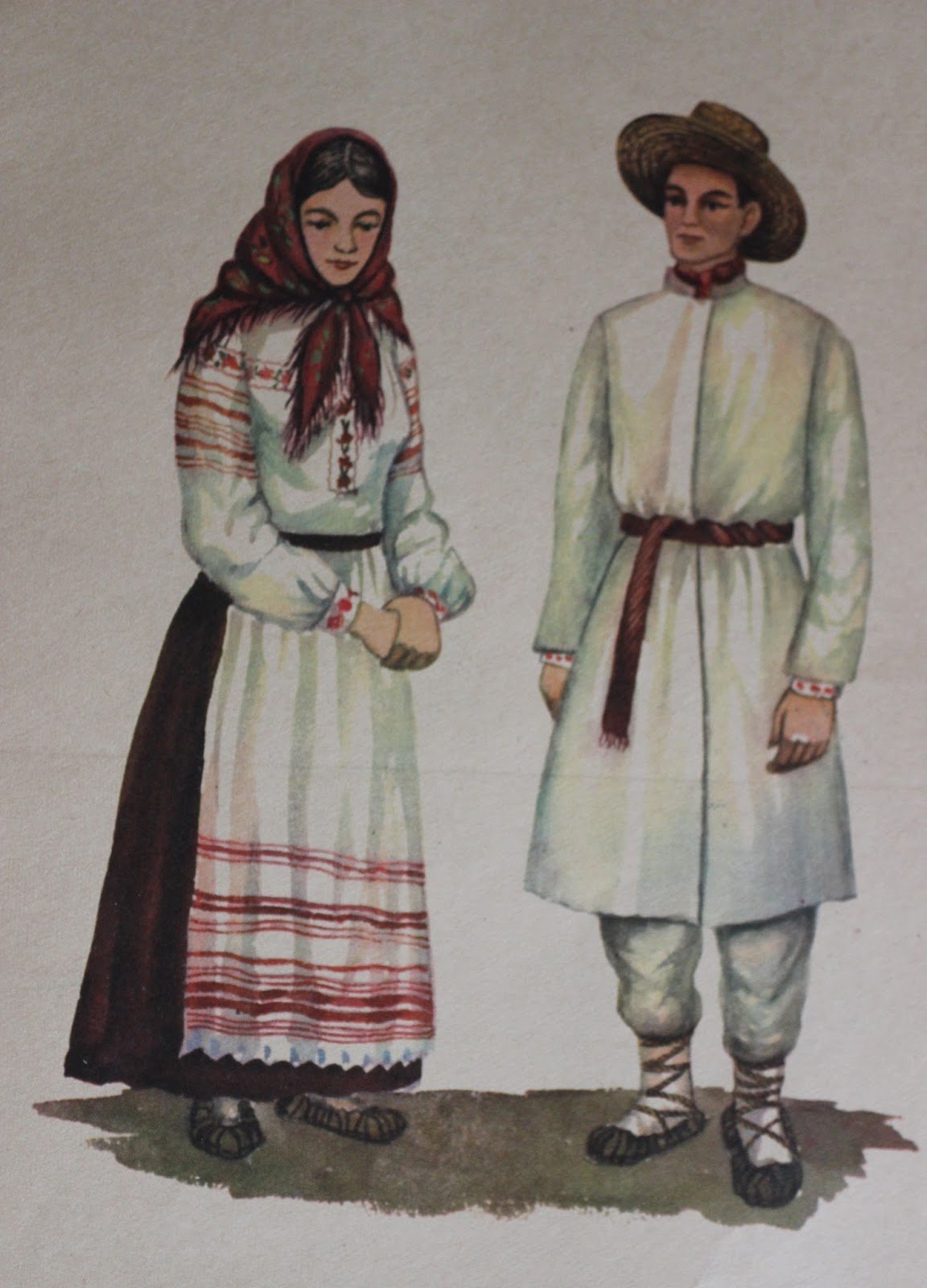 Беласкукий национальный костюм