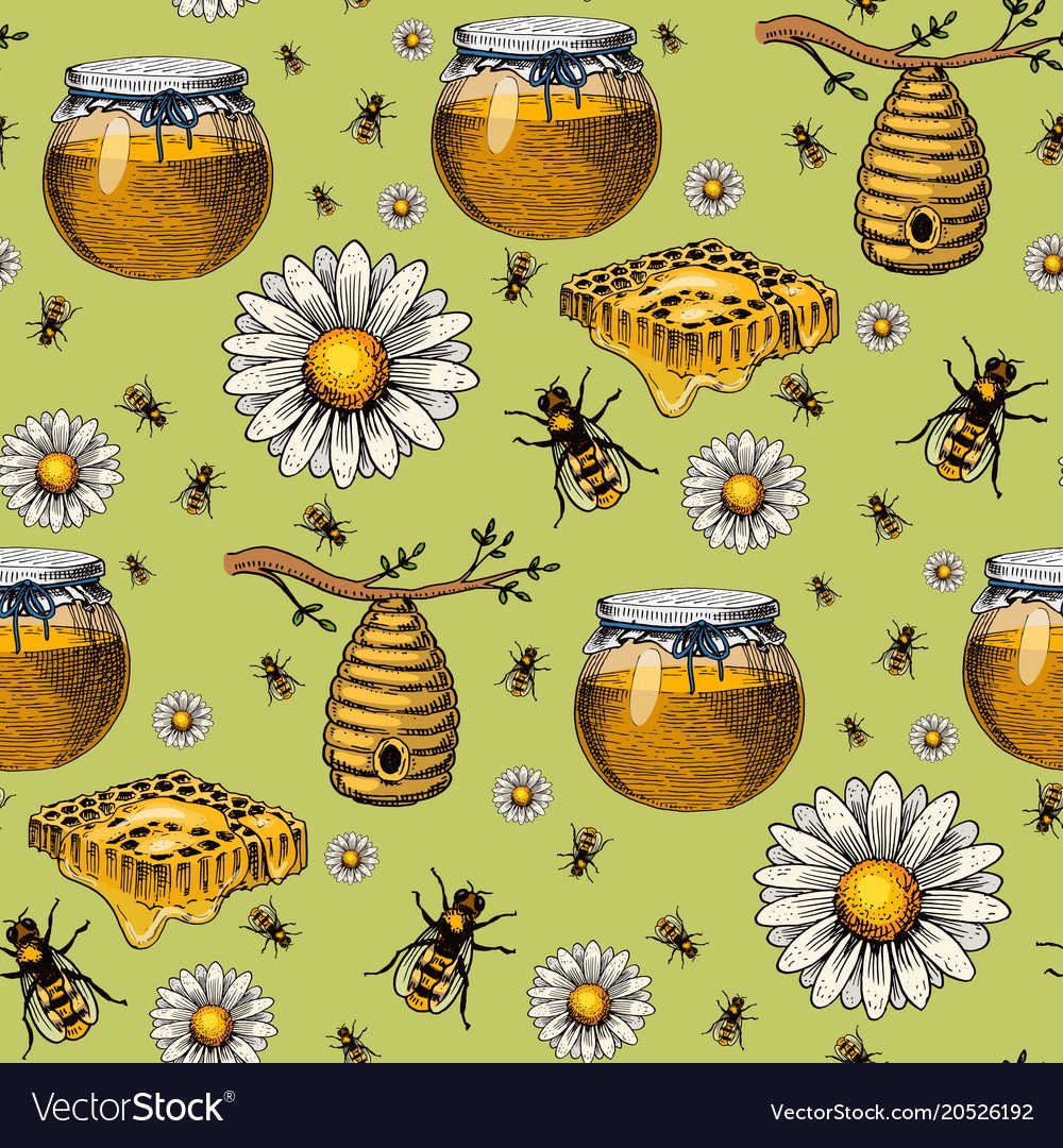 Пчелы мед паттерн