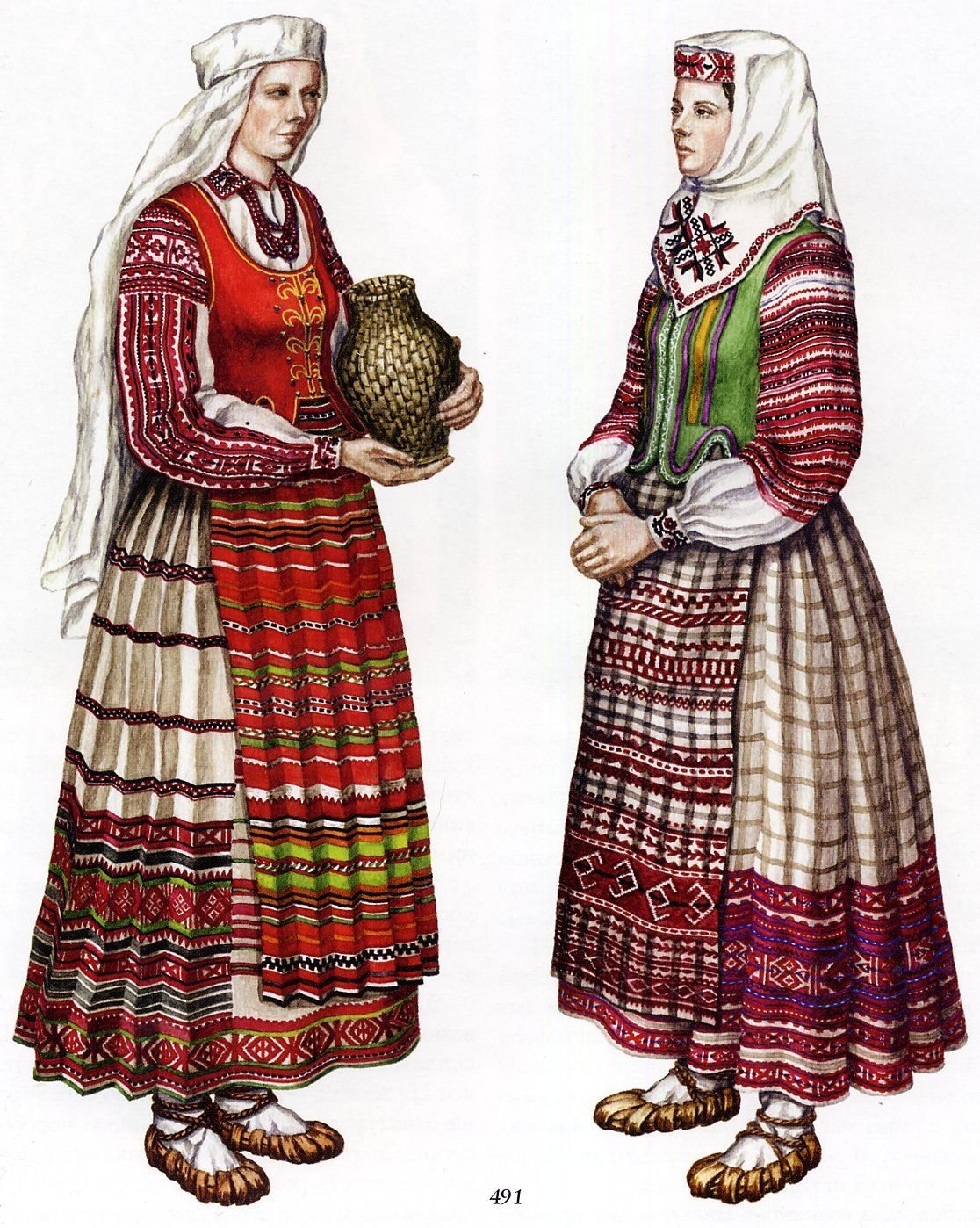 Белорусский народный костюм Полесья