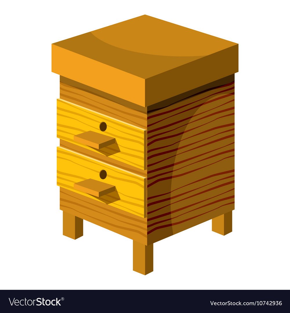 Деревянный улей мультяшный