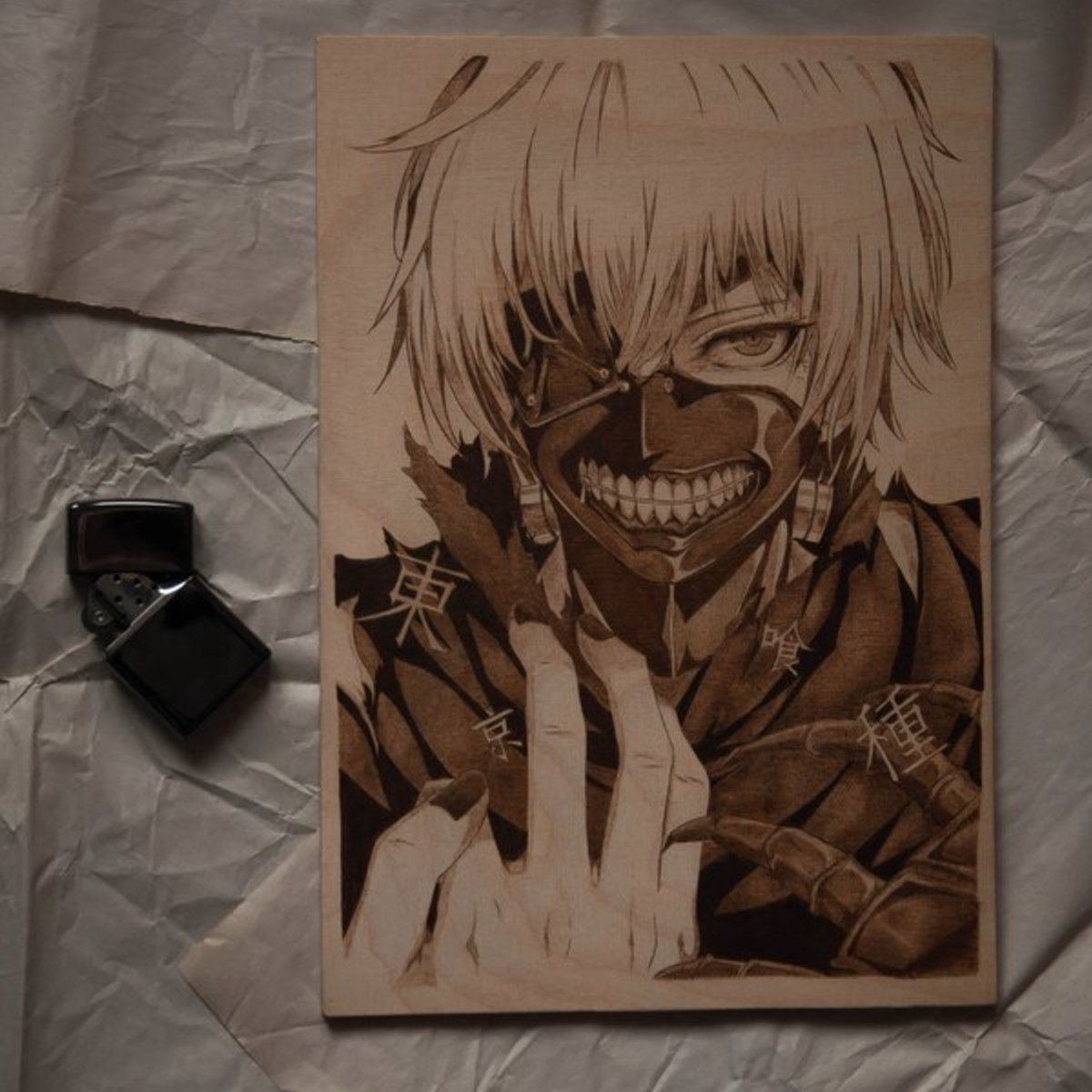 Выжигание по дереву аниме