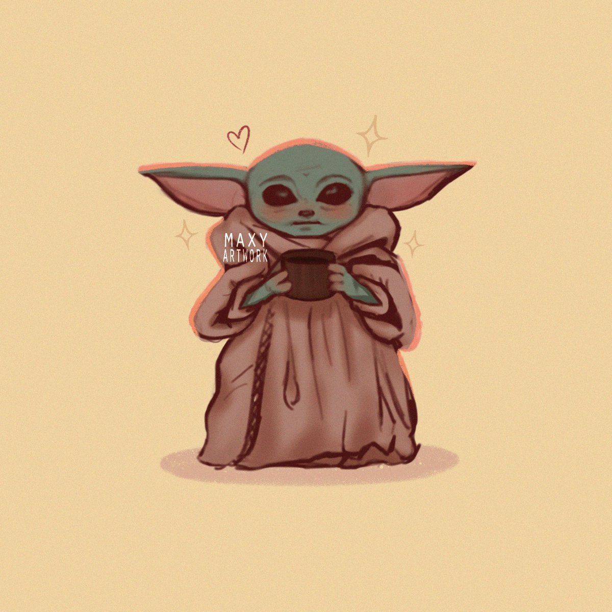 Бэйби йода арт