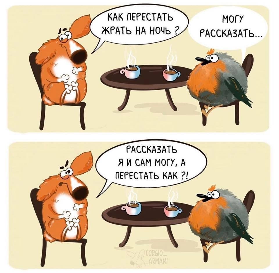 Как перестать жрать на ночь могу рассказать