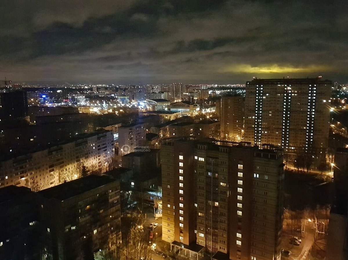 Ночной город Одинцово Московская область