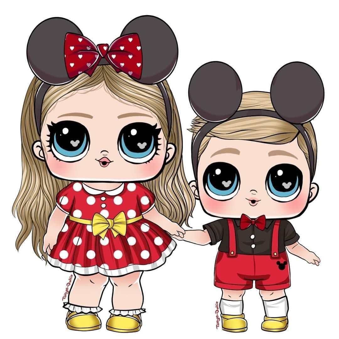 Кукла lol risunka