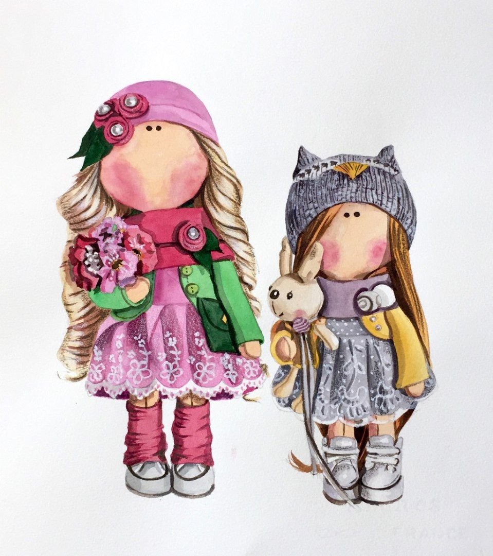 Акварельные куклы