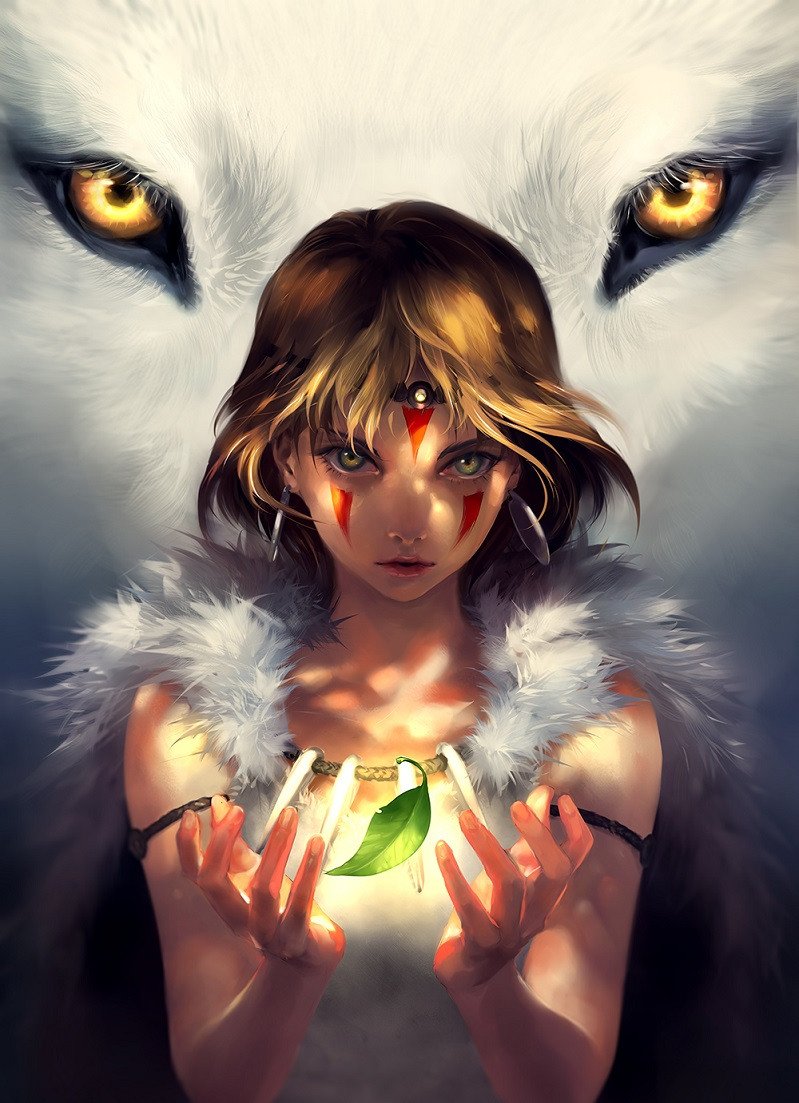 Принцесса Мононоке волчица