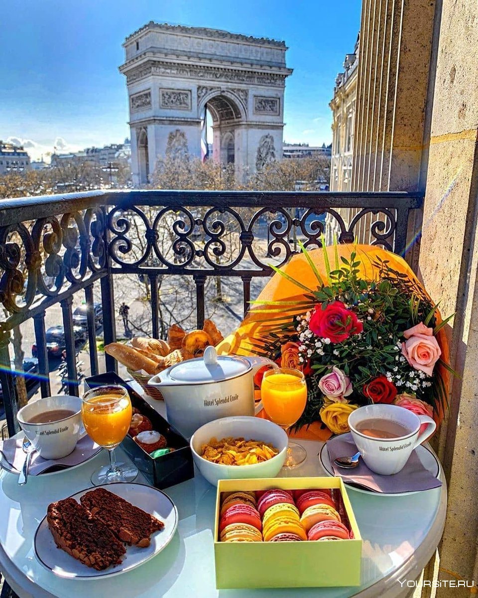 Франция вид с балкона