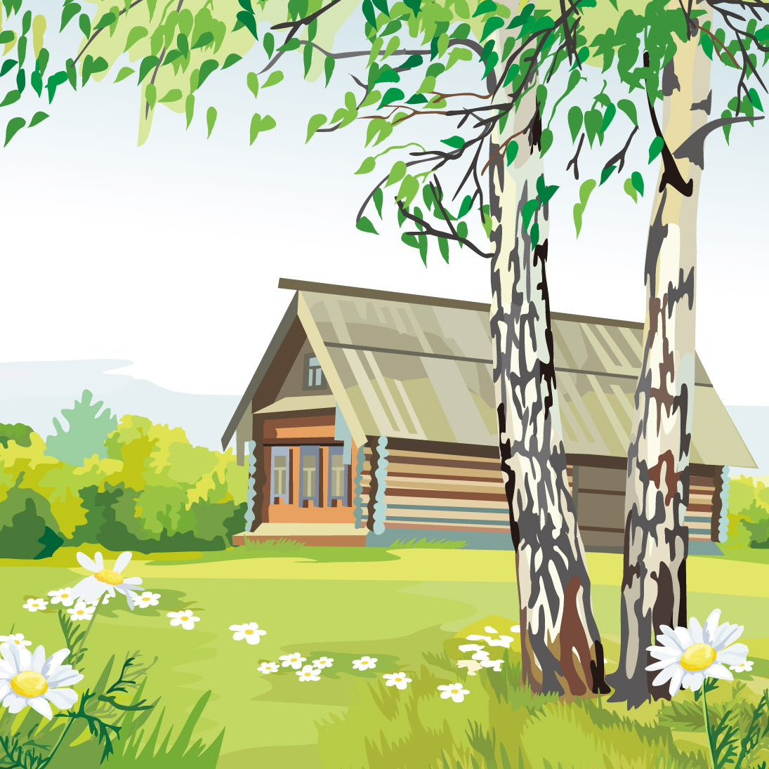 Счастливая русская семья