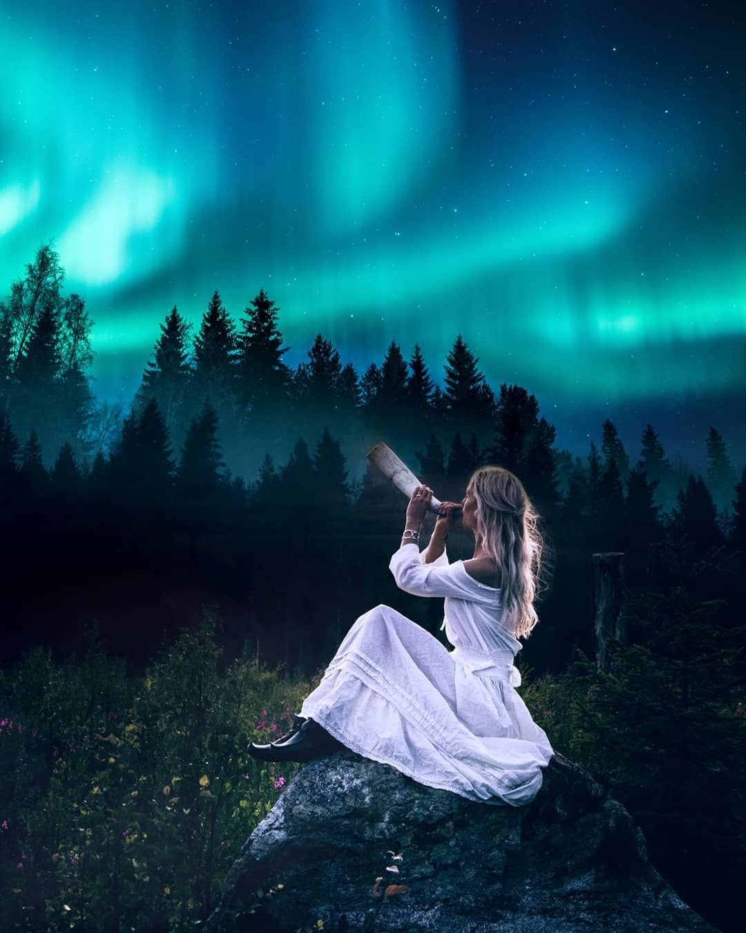 Jonna Jinton и Северное сияние