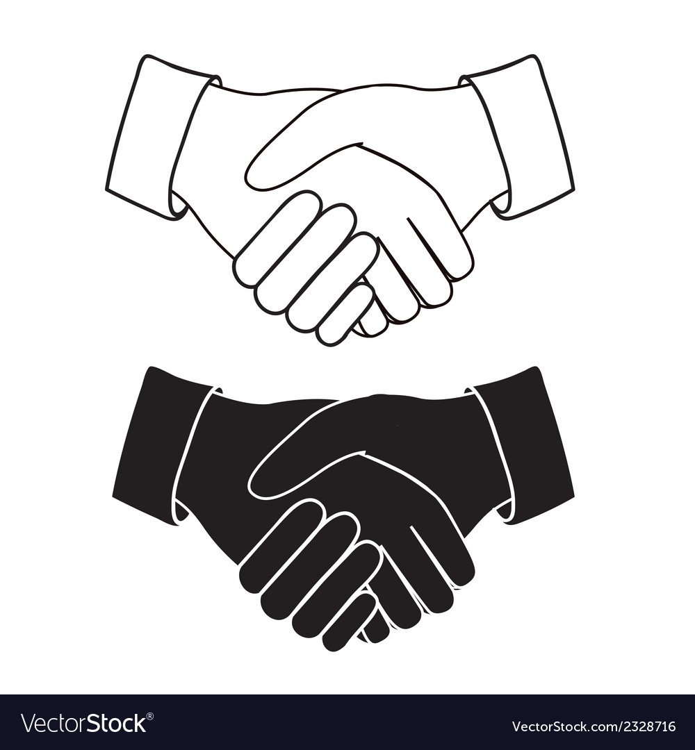 Рукопожатие рисунок