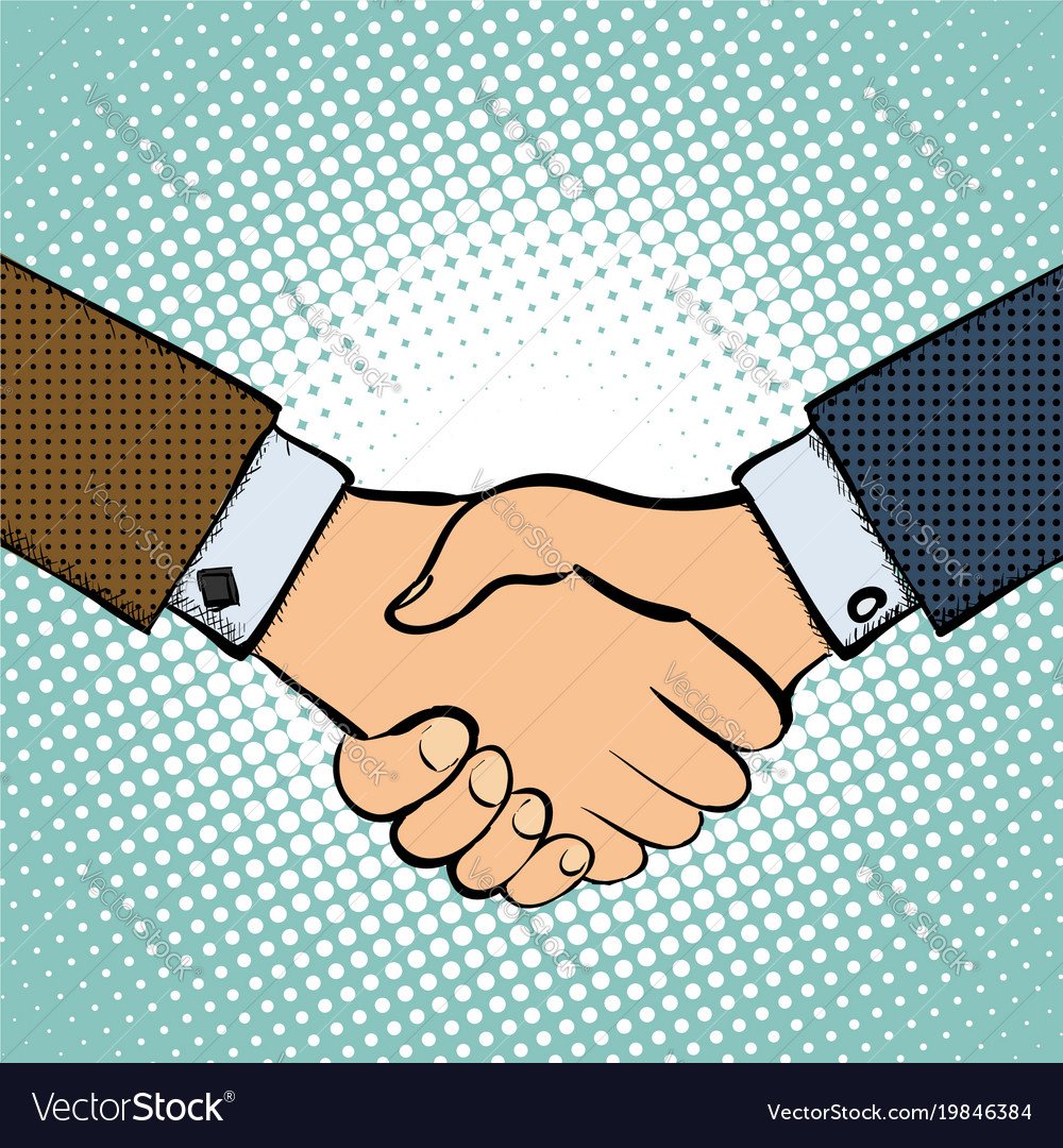 Пожатие рук друзей