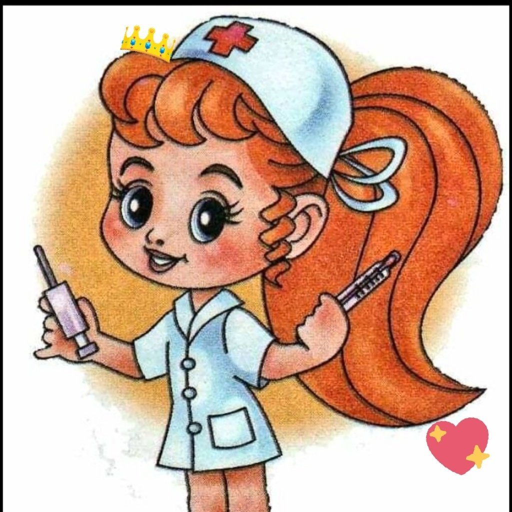 Раскраска медицинская сестра