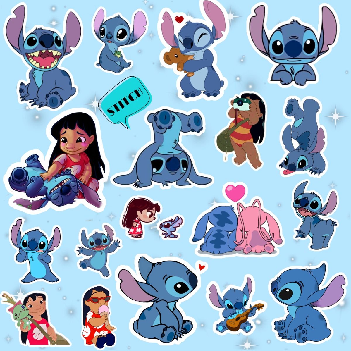 Синий монстрик Стич