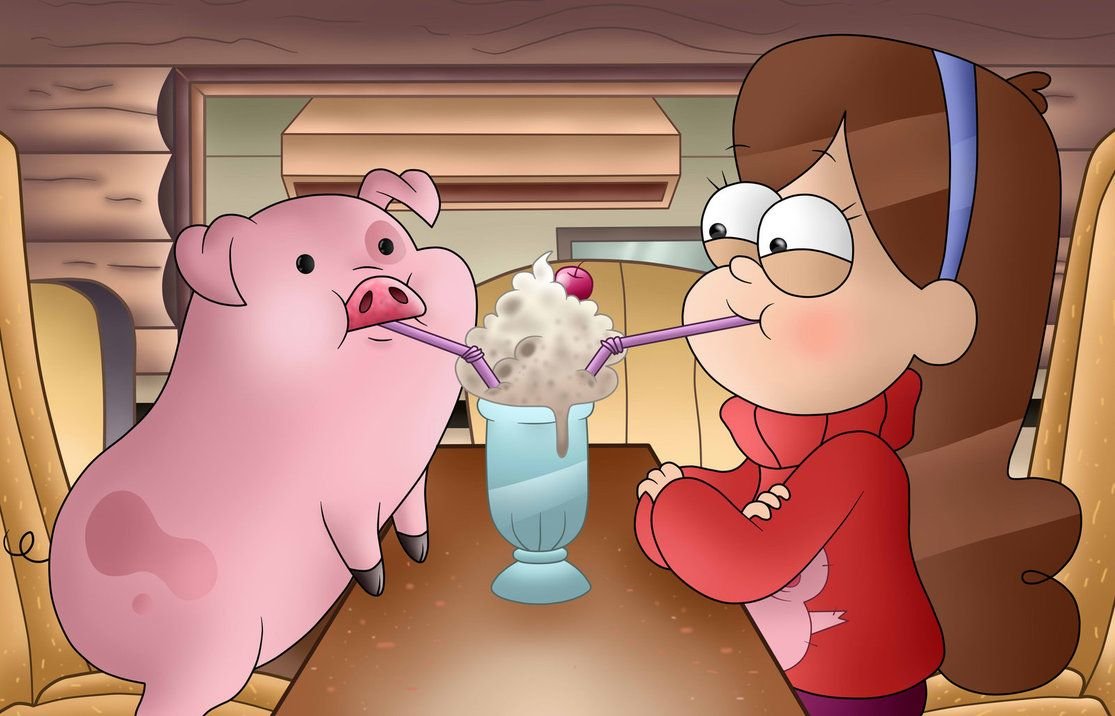 Мэйбл и хрюшка