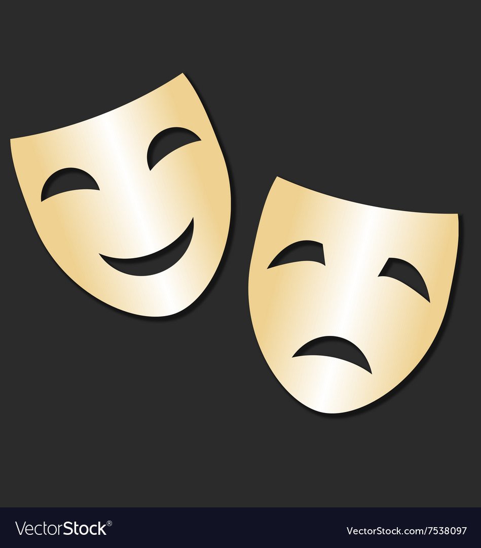 Иллюстрация актер в театре