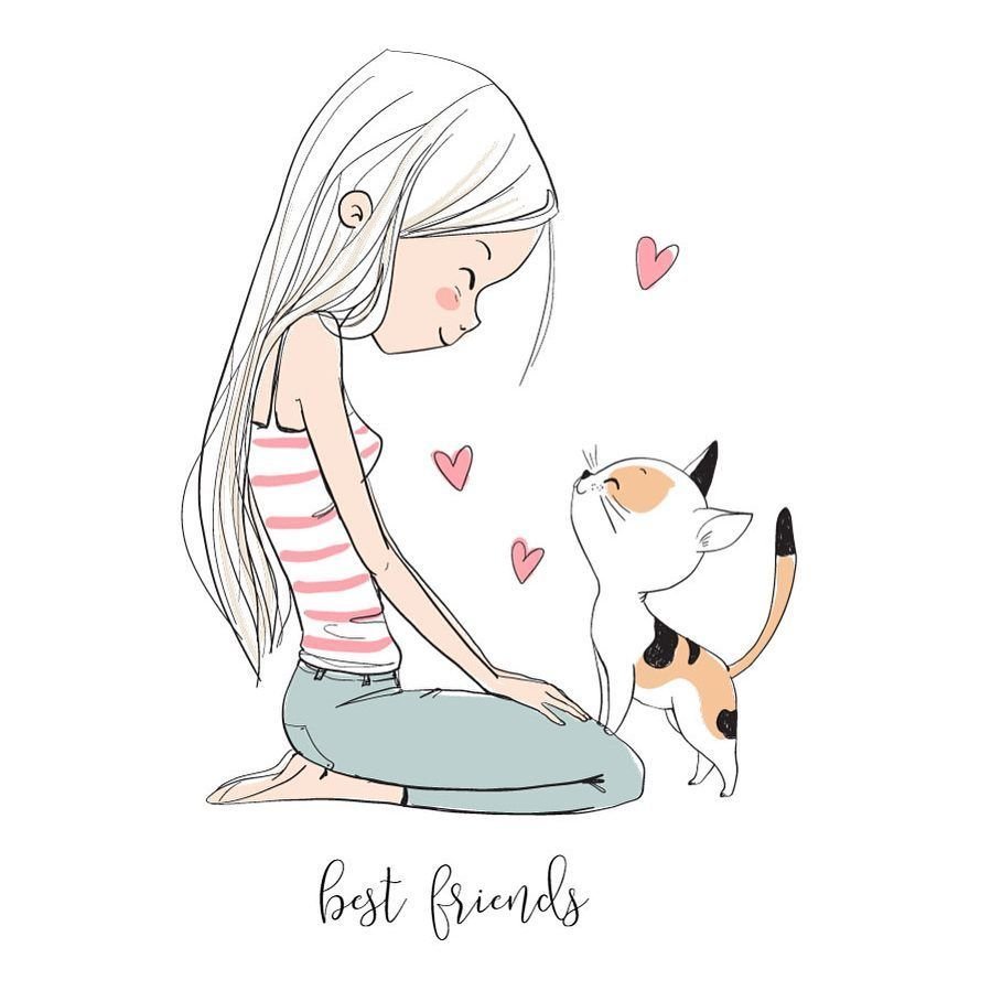 Открытка подружки на работе