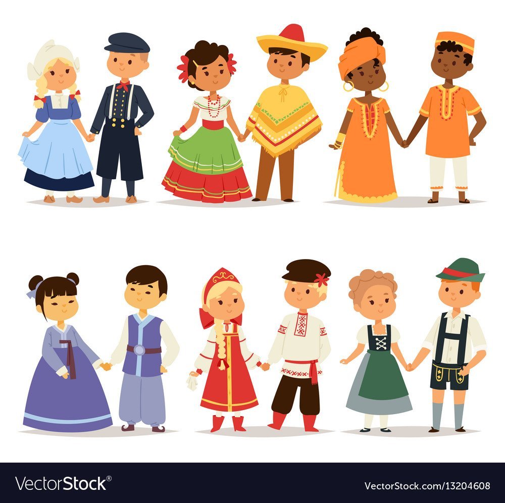 Народы мира для дошкольников