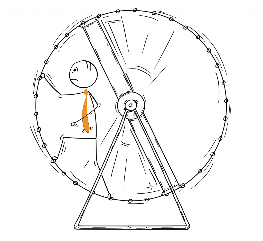 Белка в колесе пиктограмма