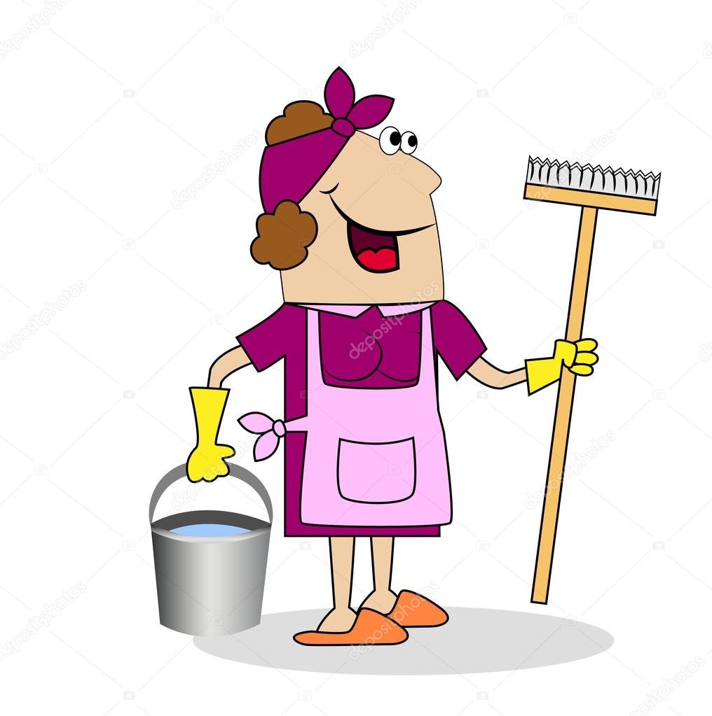Уборщица мультяшные