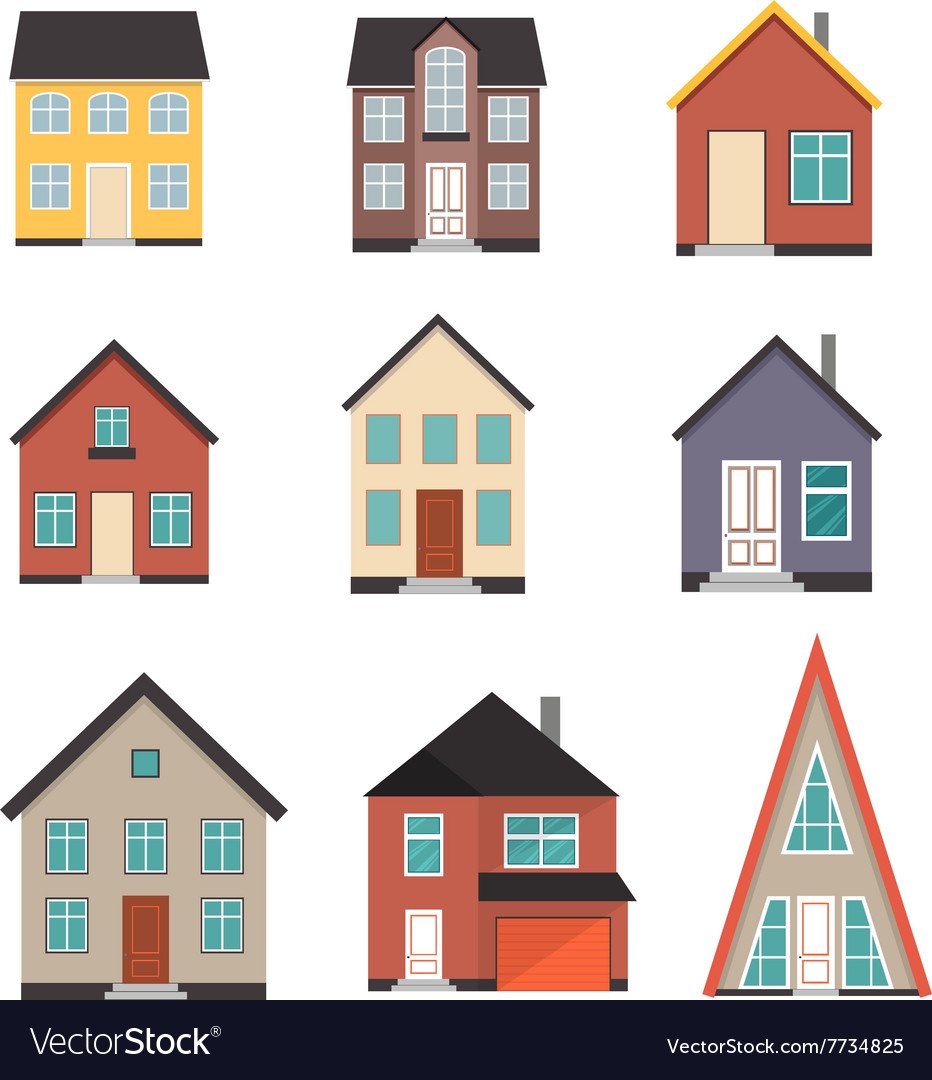 Цветные домики для детей