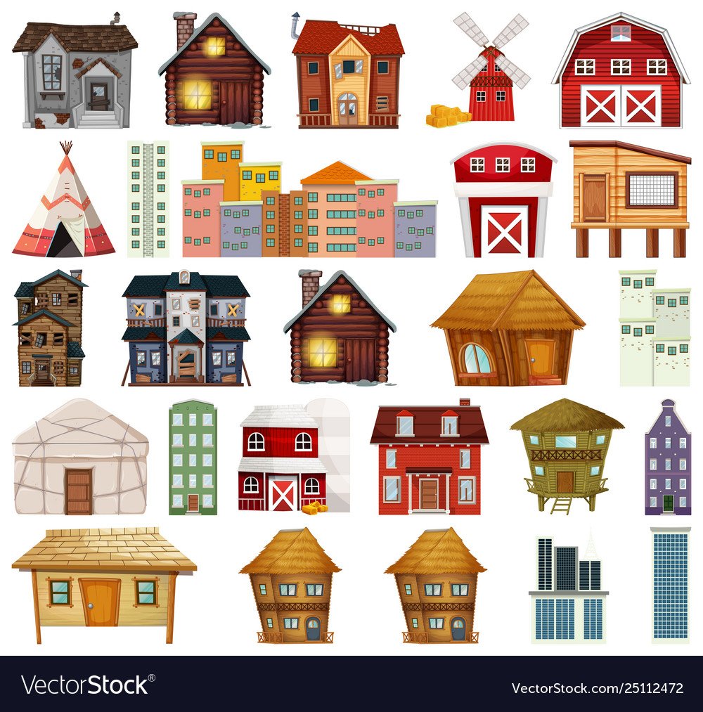 Домики разной величины для детей