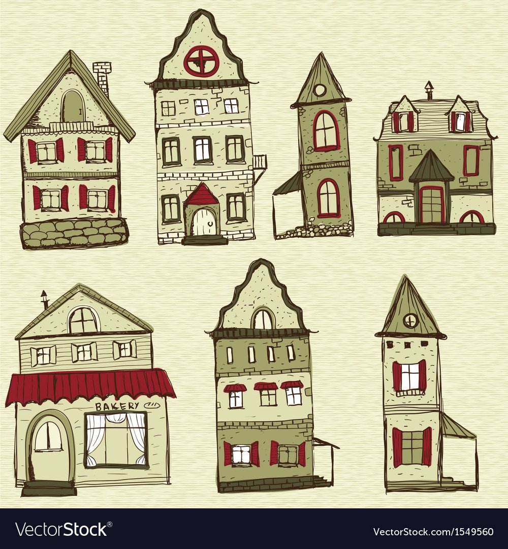 Разноцветные дома для детей