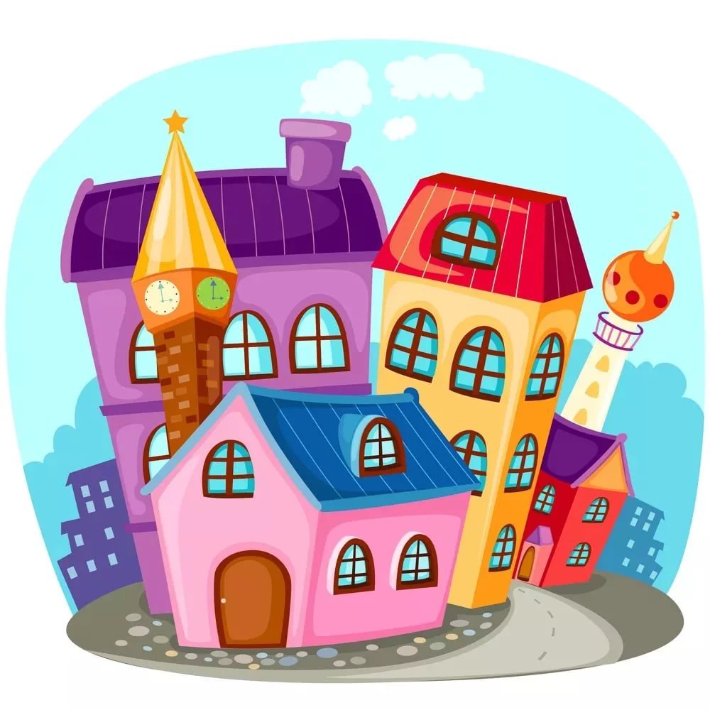 Иллюстрации дом соседи