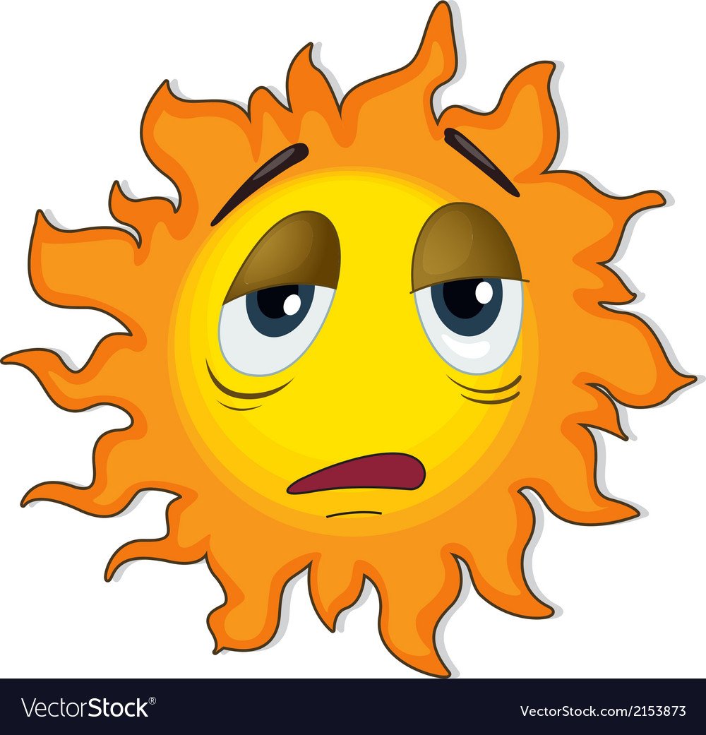 Солнце грустное и веселое