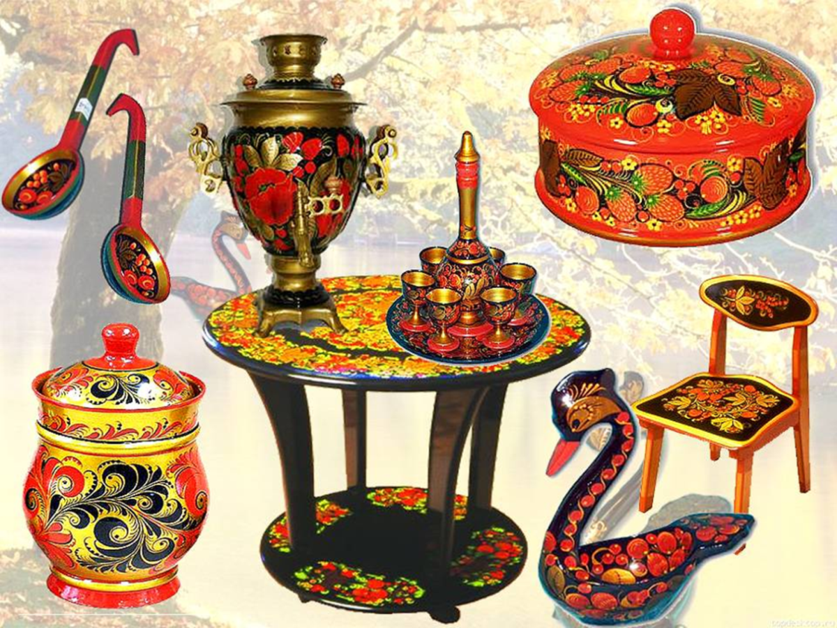 Хохломская роспись промысел