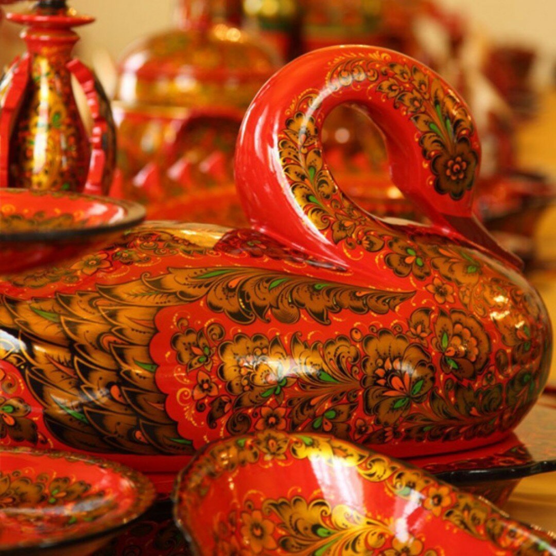 Хохломская роспись Золотая Хохлома