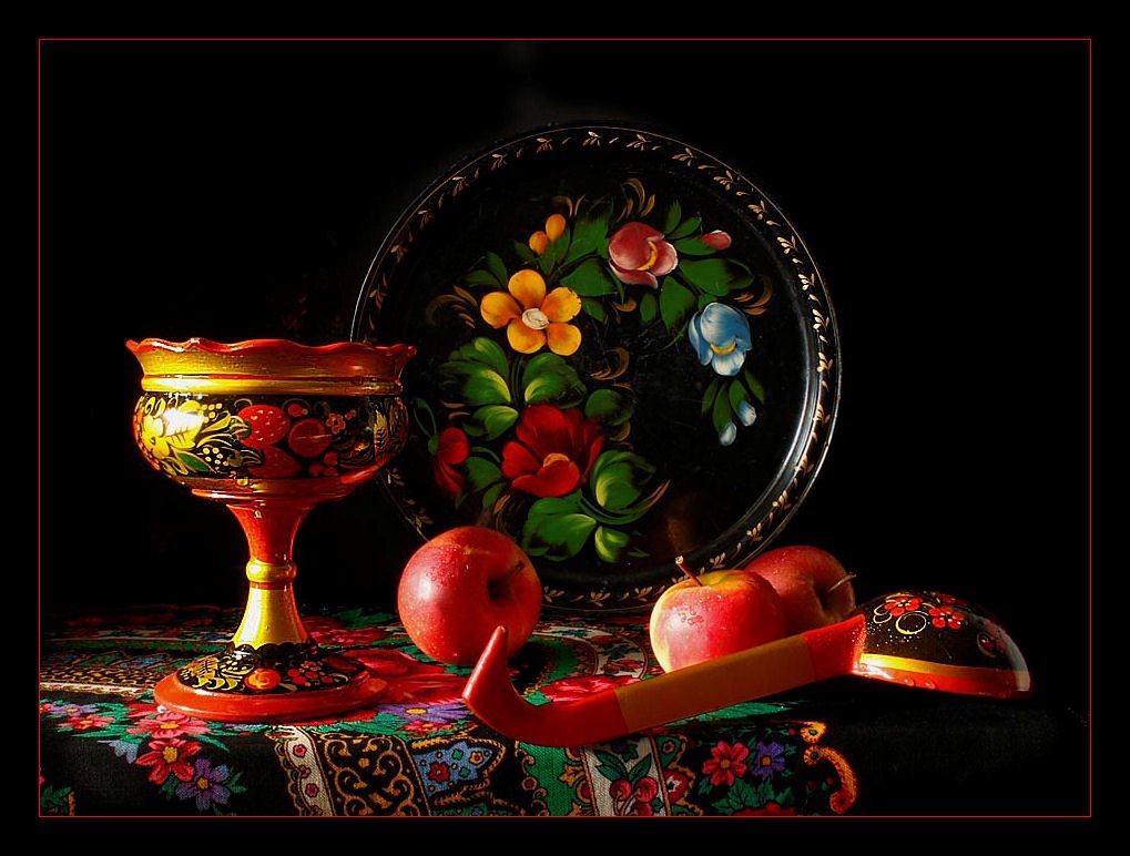 Хохломская роспись натюрморт