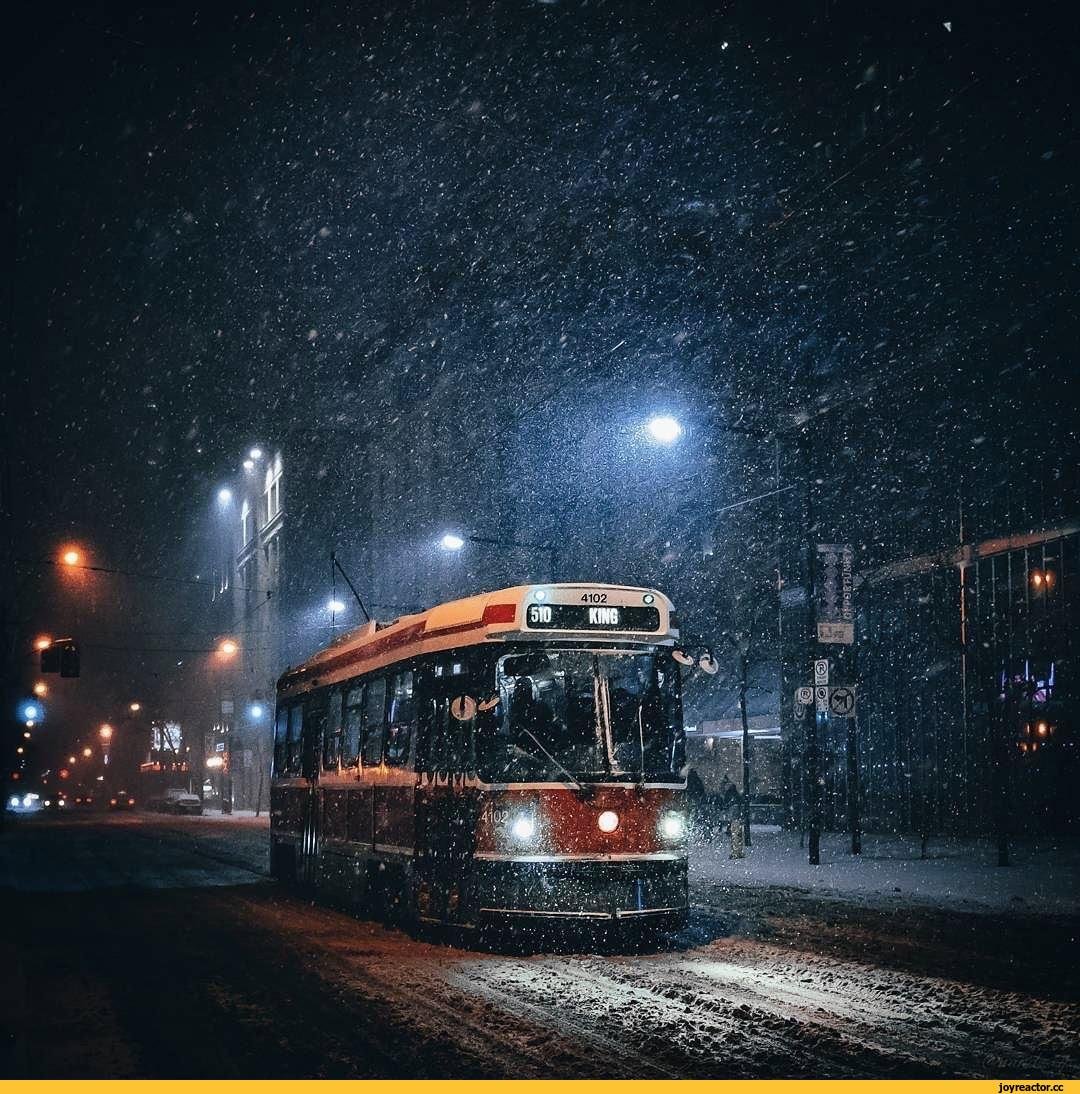 Заснеженный трамвай