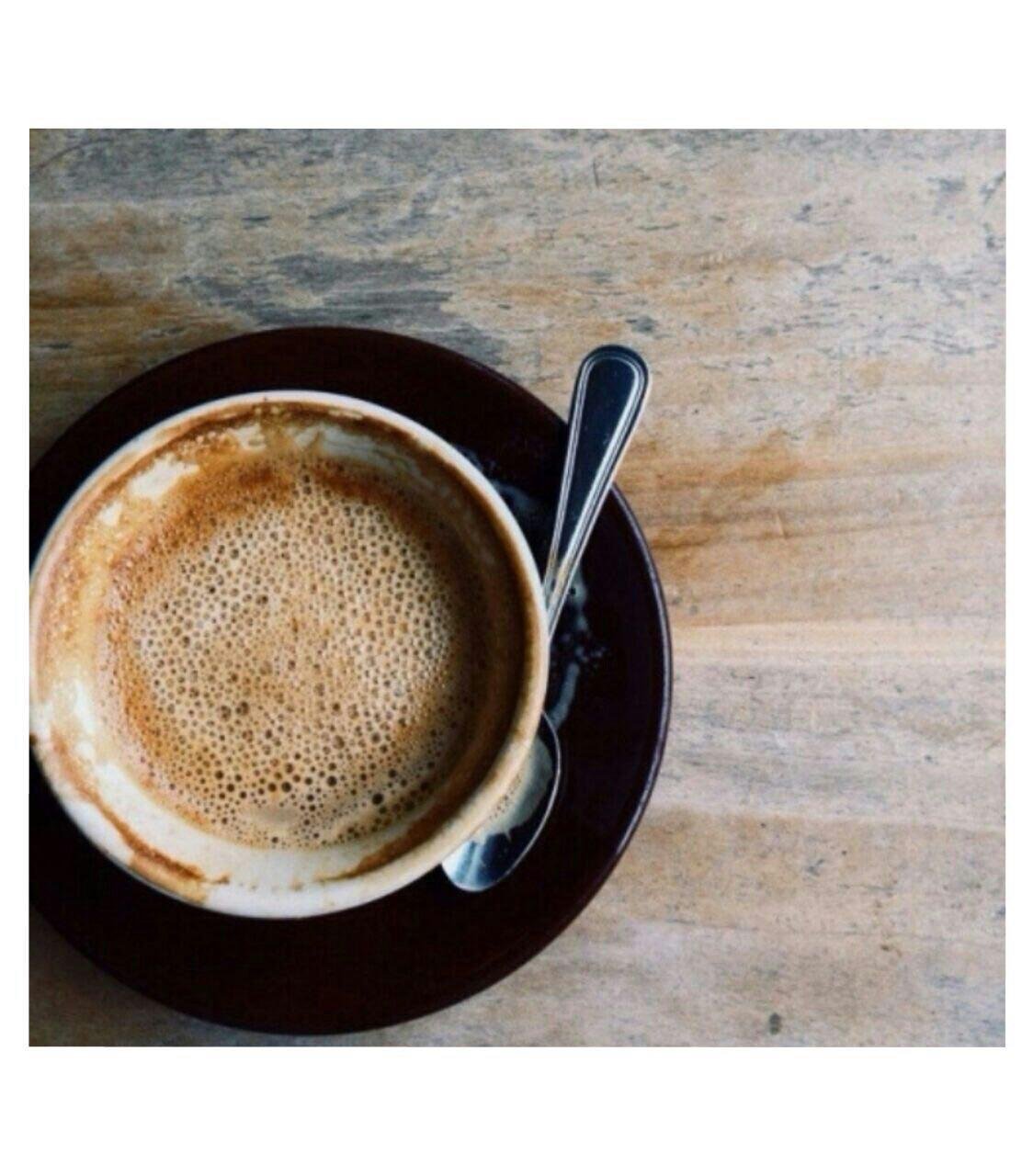 Кружка кофе сверху для инстаграмма