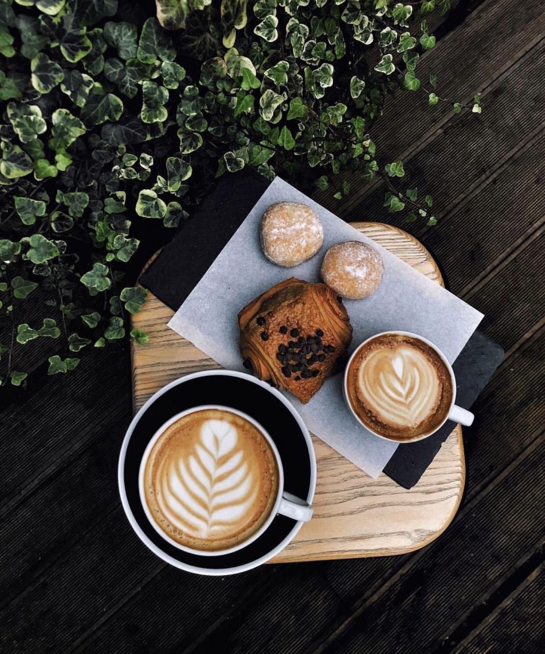 Чашка кофе сверху