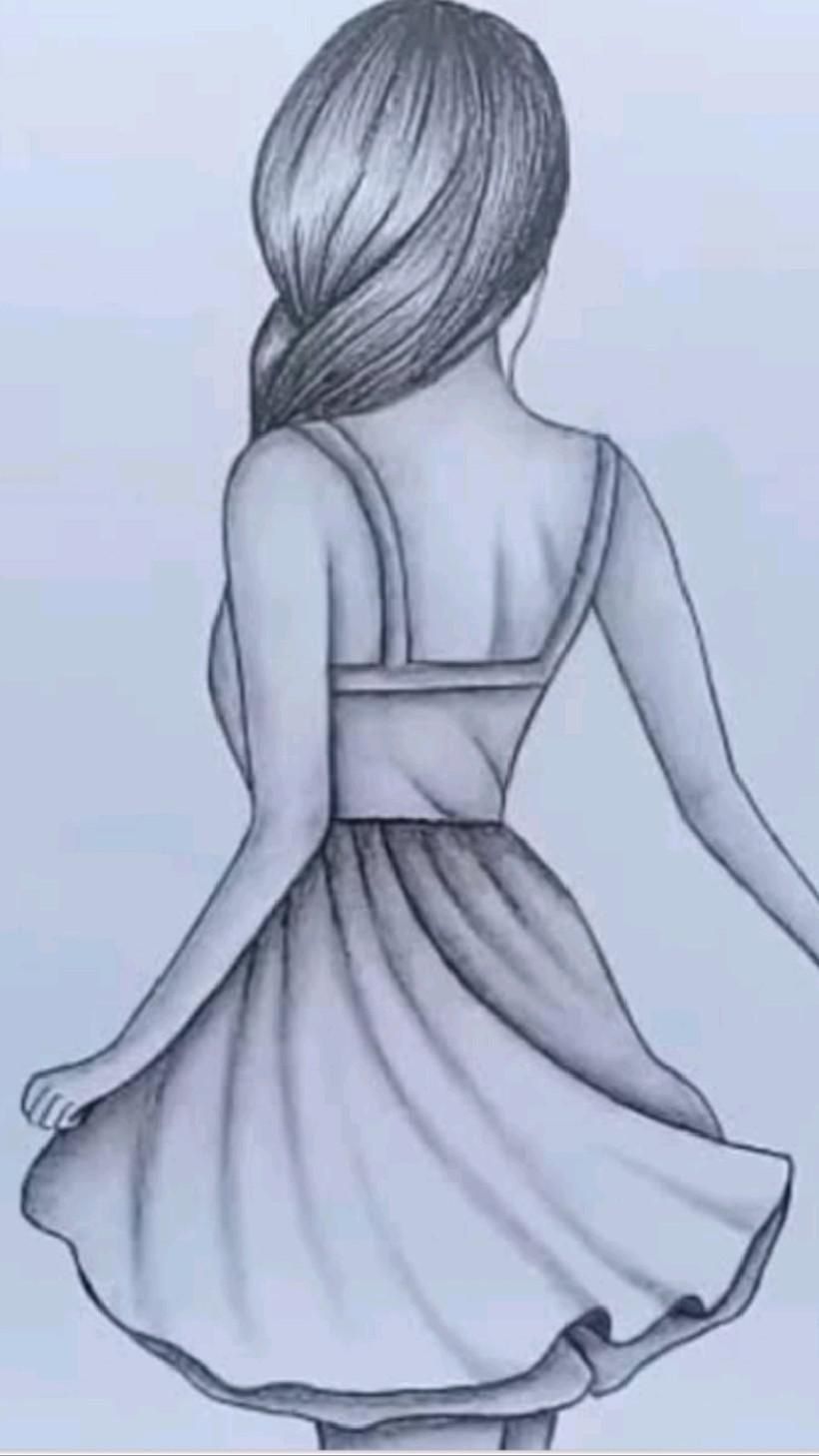 Рисунок девушки несложный