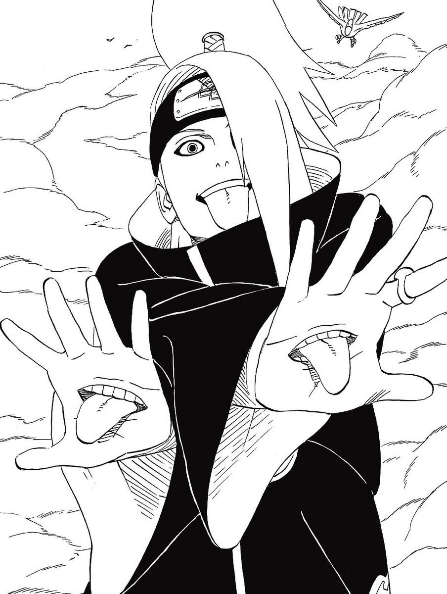 Манга Акацуки Дейдара