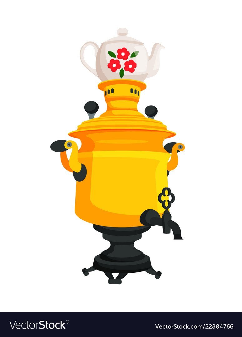 Тульский самовар вектор