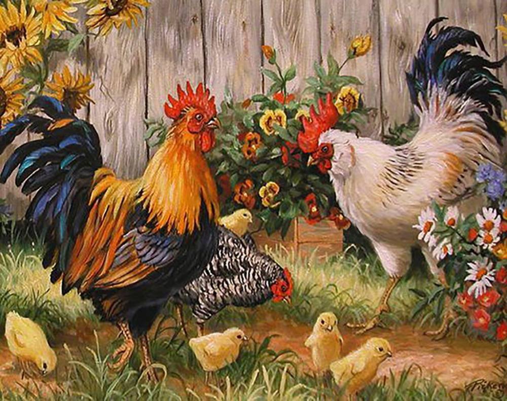 Художник куры Эдгар Хант